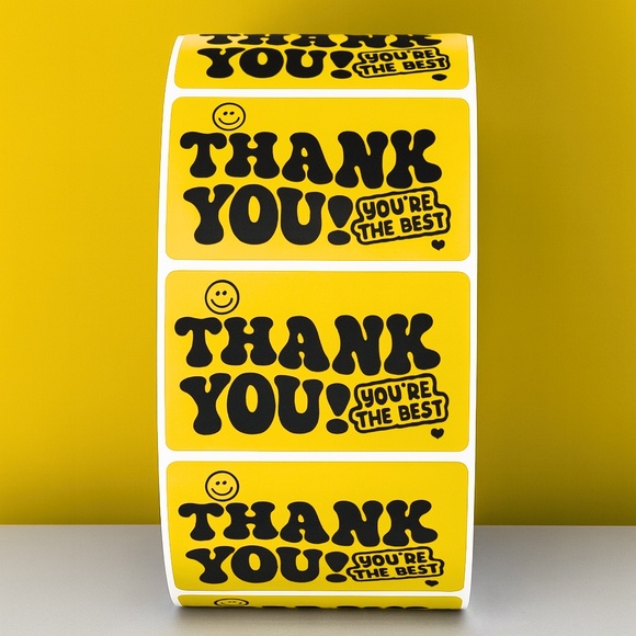 Thank You You’re The Best Stickers – Cute Packaging Labels for Small Business 2" - Picture 7 of 11